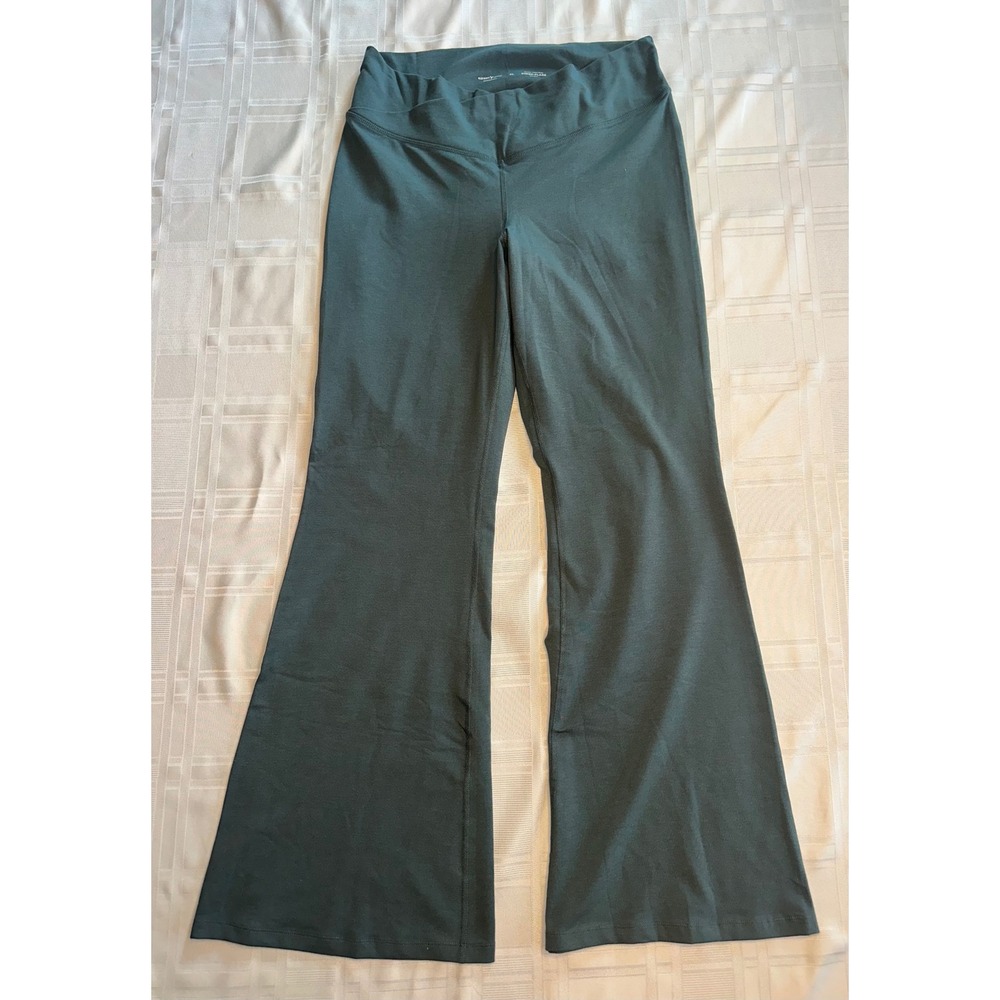 Old Navy Pants Womens XL Green PowerChill Super-Flare High-Rise Yoga Active
